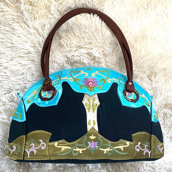Oovoo Handbags - OOVOO•rare vintage handmade designer satchel EUC